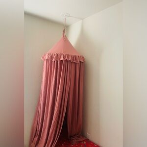 Pink/Coral Hanging Canopy